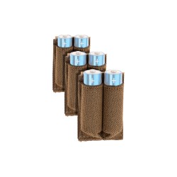 INVADER GEAR AA battery holder with velcro 3-pack - Coyote